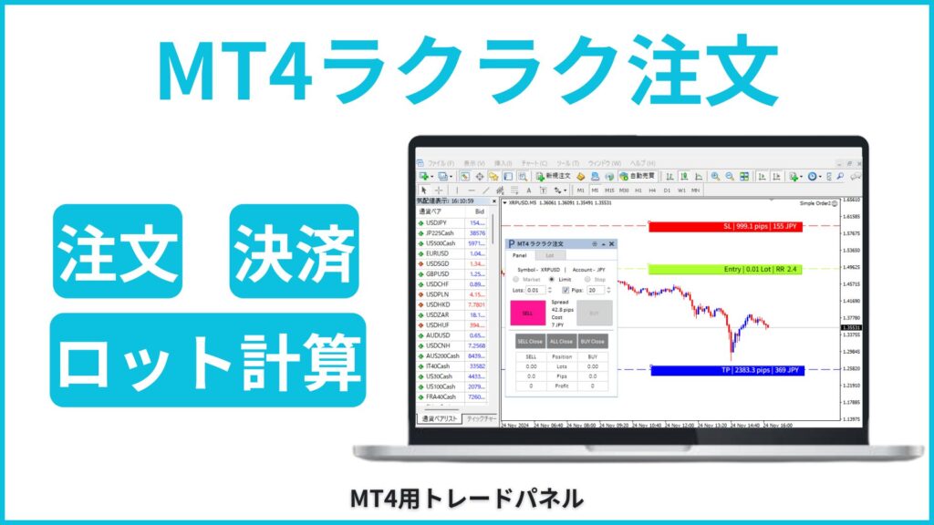 MT4ラクラク注文　発注ツール